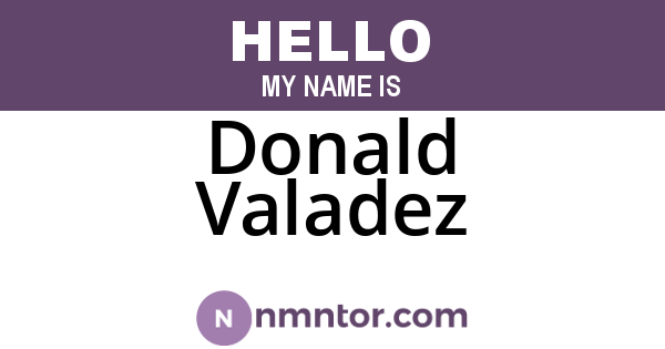 Donald Valadez