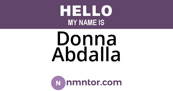 Donna Abdalla