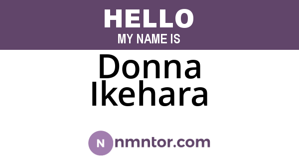 Donna Ikehara