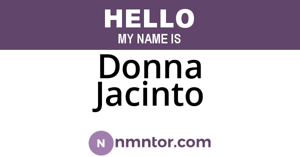 Donna Jacinto