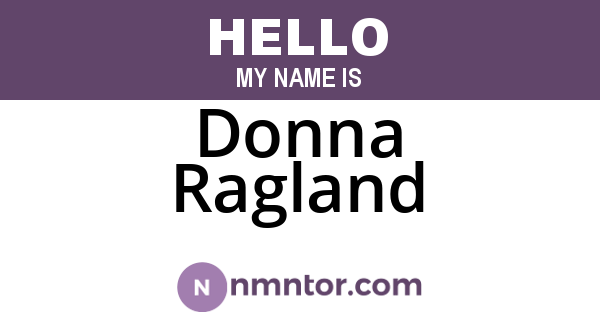Donna Ragland
