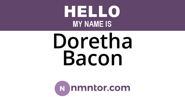 Doretha Bacon