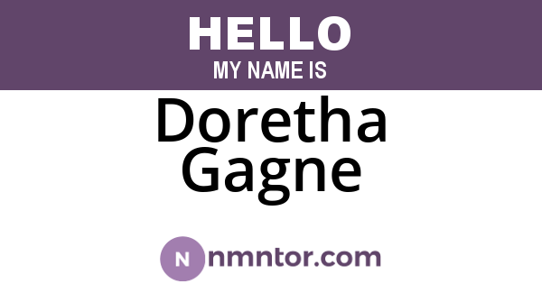 Doretha Gagne