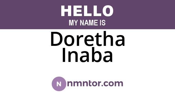Doretha Inaba