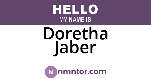 Doretha Jaber