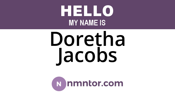 Doretha Jacobs