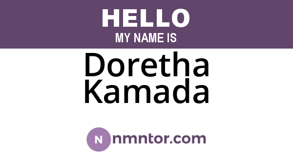 Doretha Kamada