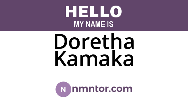 Doretha Kamaka