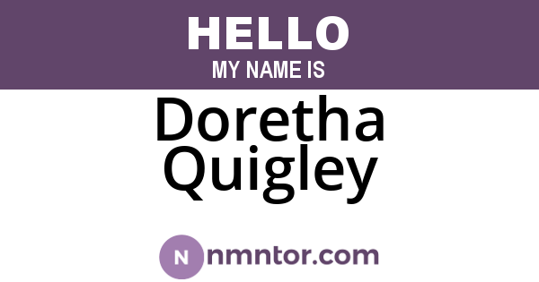 Doretha Quigley
