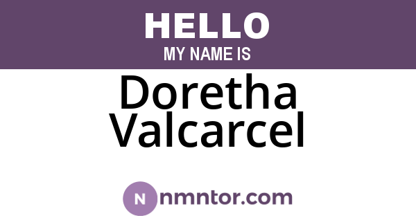 Doretha Valcarcel