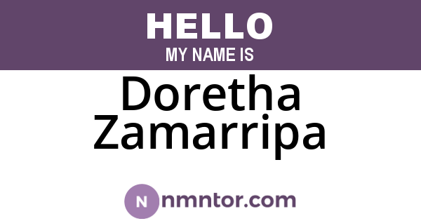 Doretha Zamarripa