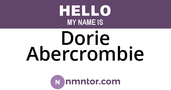 Dorie Abercrombie