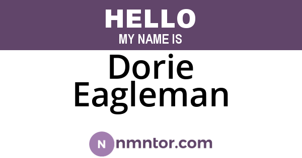 Dorie Eagleman