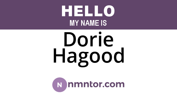 Dorie Hagood
