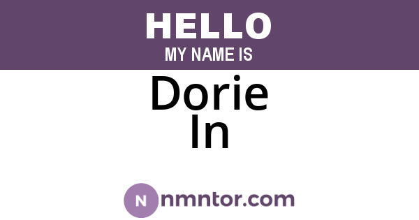 Dorie In