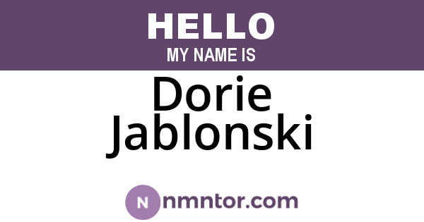 Dorie Jablonski