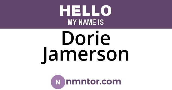 Dorie Jamerson
