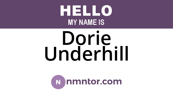 Dorie Underhill
