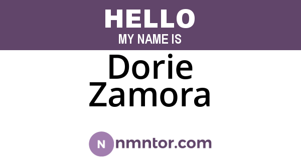 Dorie Zamora