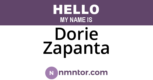Dorie Zapanta