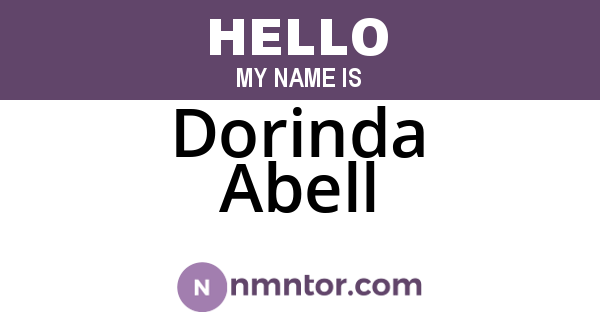Dorinda Abell