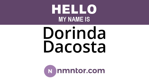 Dorinda Dacosta