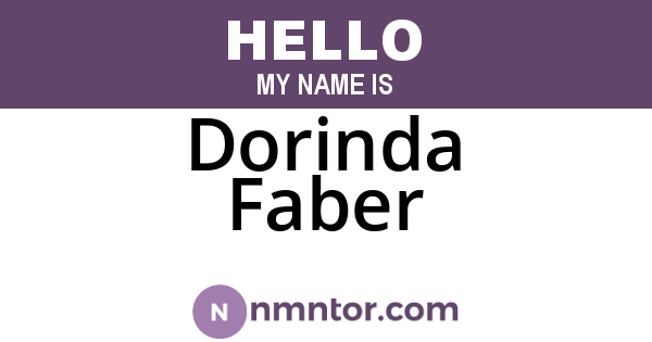 Dorinda Faber