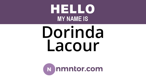 Dorinda Lacour