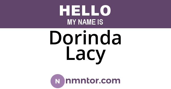 Dorinda Lacy