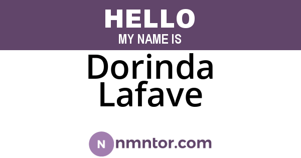 Dorinda Lafave