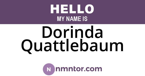 Dorinda Quattlebaum