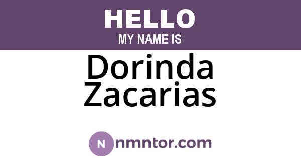 Dorinda Zacarias