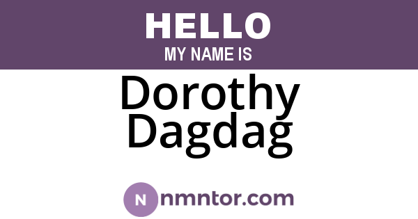 Dorothy Dagdag