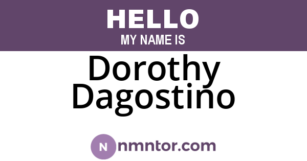 Dorothy Dagostino