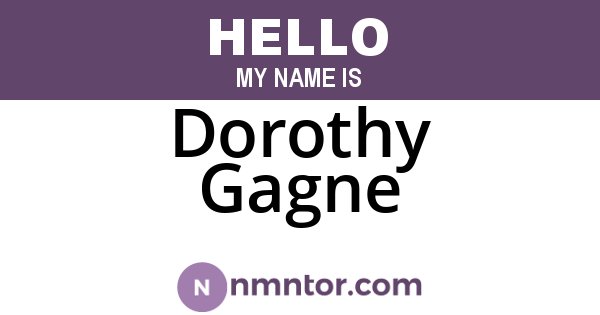 Dorothy Gagne