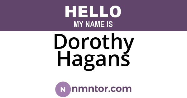 Dorothy Hagans