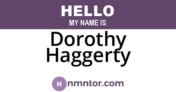 Dorothy Haggerty