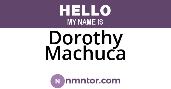 Dorothy Machuca