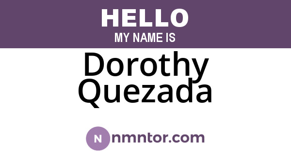 Dorothy Quezada