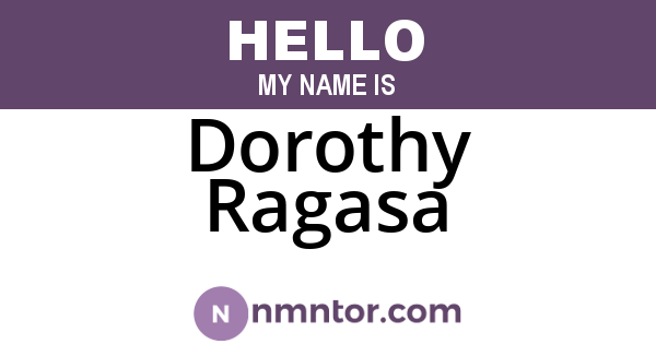 Dorothy Ragasa