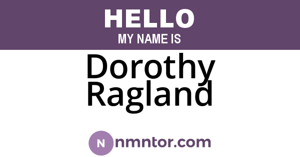 Dorothy Ragland