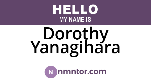 Dorothy Yanagihara