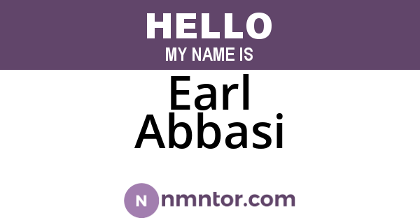 Earl Abbasi