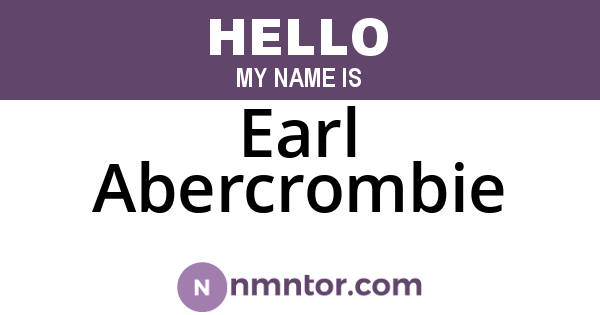 Earl Abercrombie