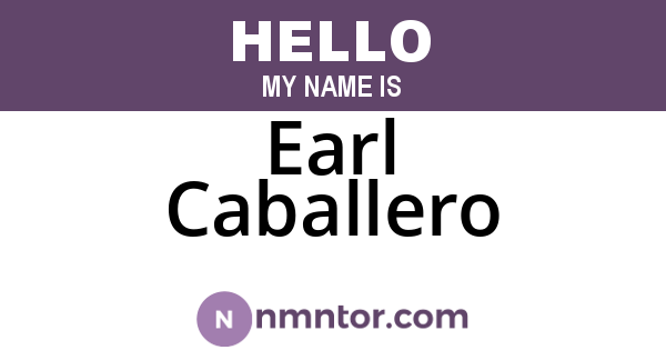 Earl Caballero