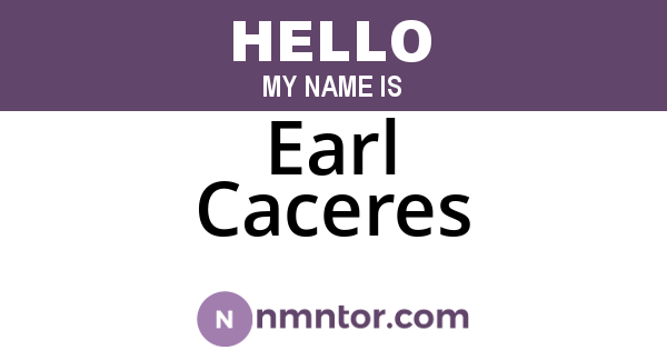 Earl Caceres