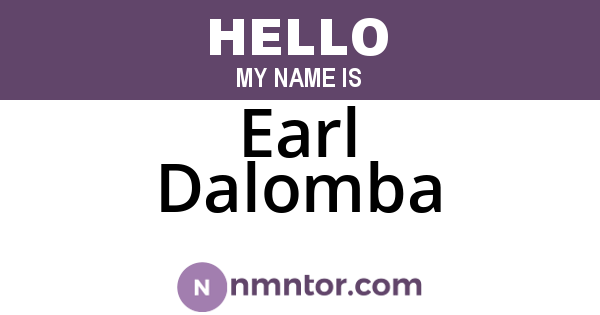 Earl Dalomba