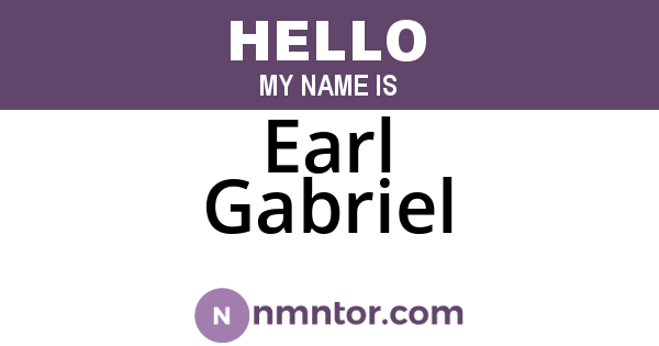 Earl Gabriel