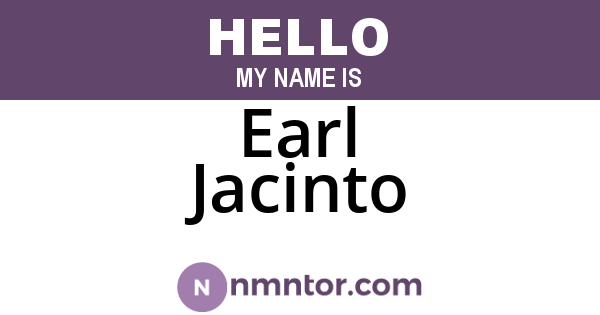 Earl Jacinto