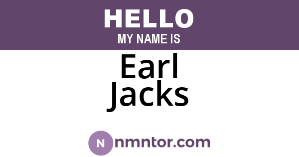 Earl Jacks